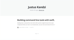 Desktop Screenshot of justuskandzi.com